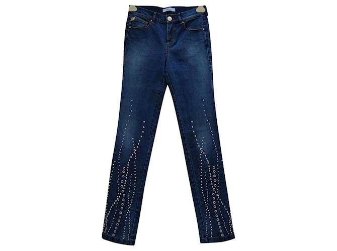 Blumarine jeans Coton Elasthane Bleu  ref.728766