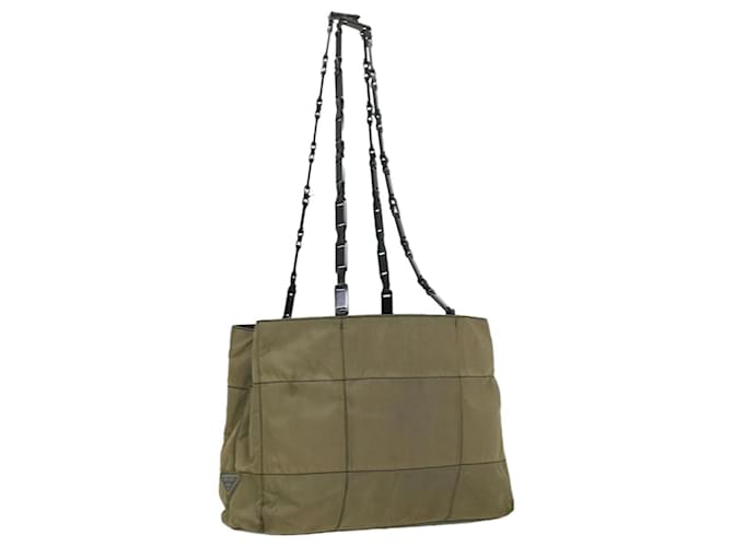 PRADA Shoulder Bag Nylon Gray Auth bs3043 Grey  ref.729021