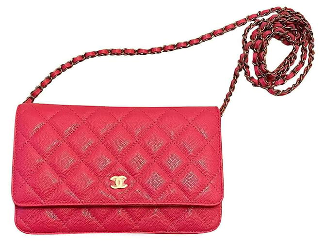 Timeless Chanel Handbags Pink Leather  ref.729141