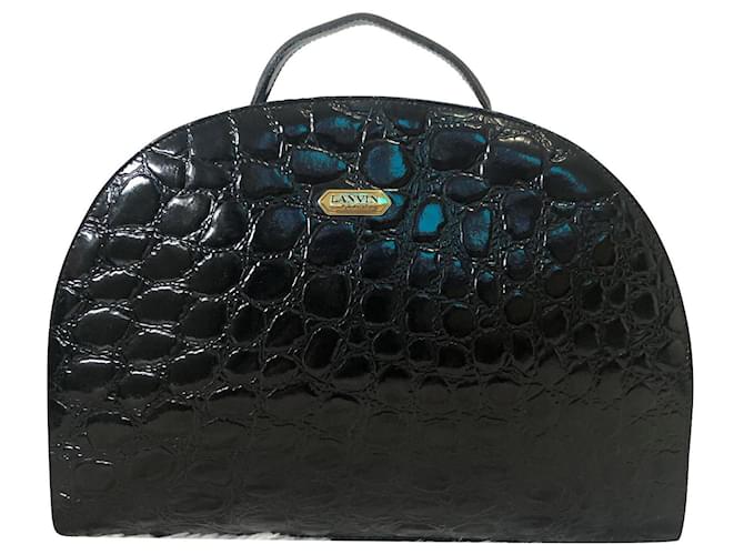 Lanvin Handbags Black Patent leather  ref.729179