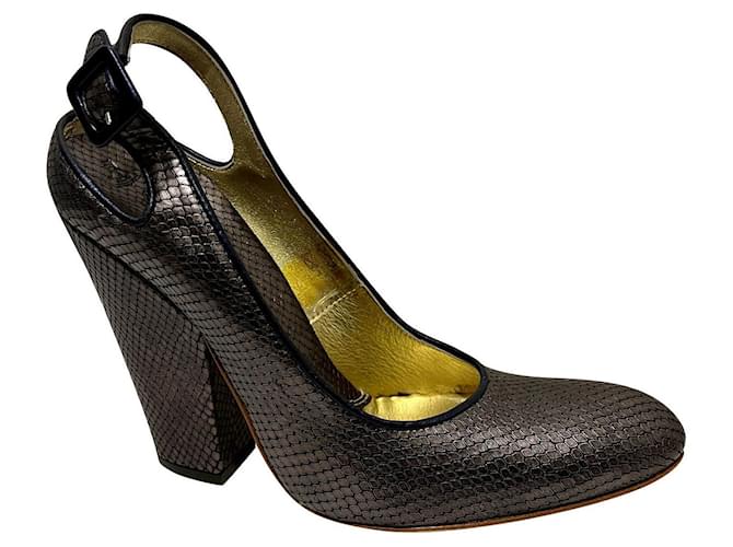 Vivienne Westwood Satyr heels Metallic Bronze Leather  ref.729184