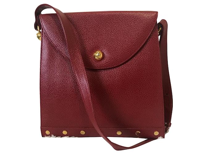 Lanvin Handbags Dark red Leather  ref.729186