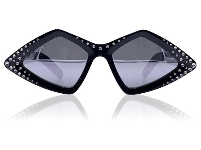 Gucci Black Acetate Rhinestones GG0496s Sunglasses 59/18 145MM  ref.729196