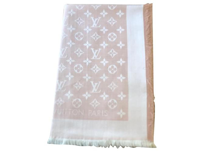 Louis Vuitton shawl Pink Wool  ref.729203