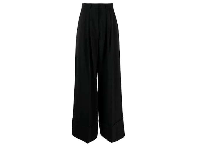 Moschino Pants, leggings Black Polyester  ref.729205
