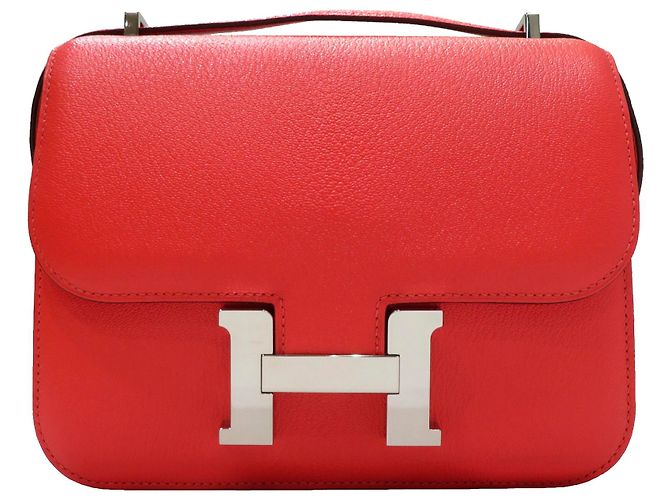 Hermès Rosso Mini Epsom Constance 18 