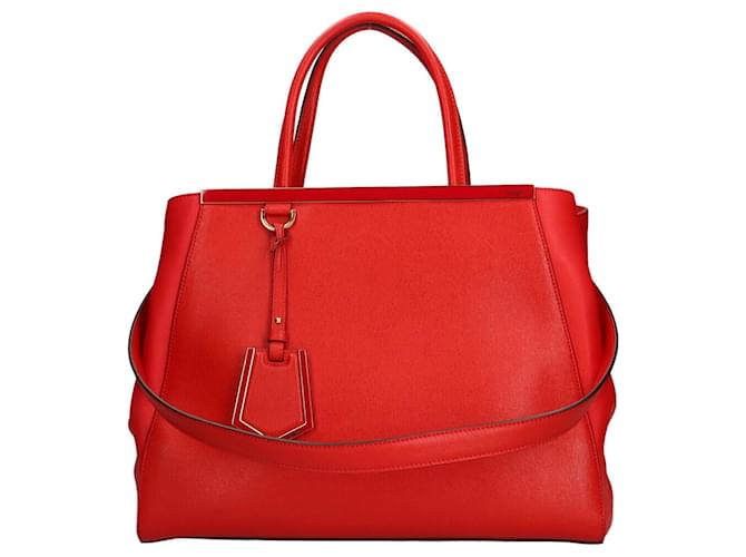 Fendi 2Jours Red Leather  ref.729347