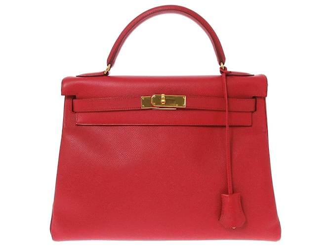 Hermès Kelly Red Leather ref.729436 - Joli Closet