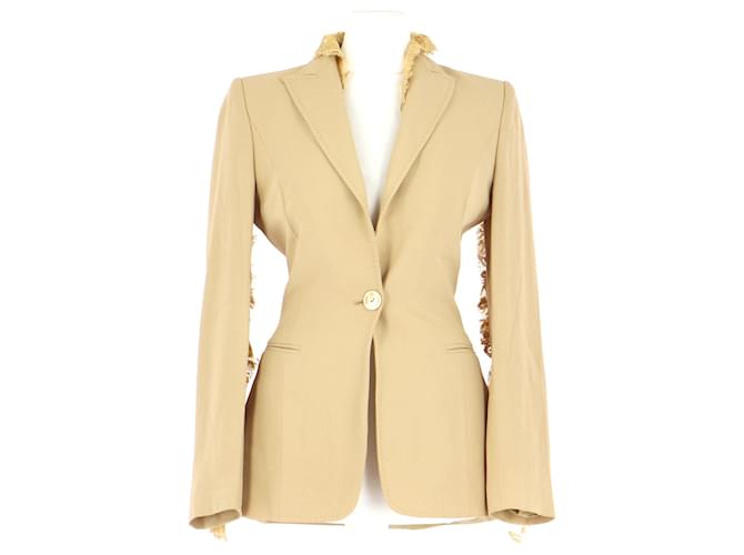 Valentino Viste / Blazer Beige Triacetato  ref.729494