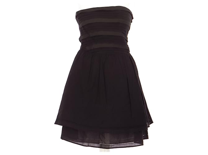 Maje robe Black Cotton  ref.729503