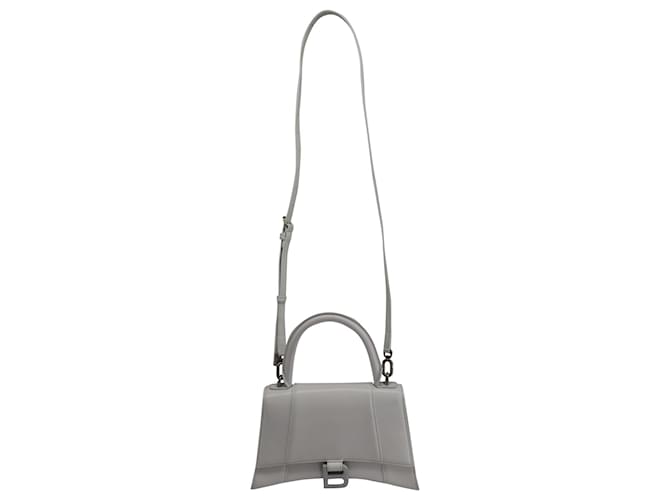 Balenciaga Hourglass Shoulder Bag in White Leather   ref.729591