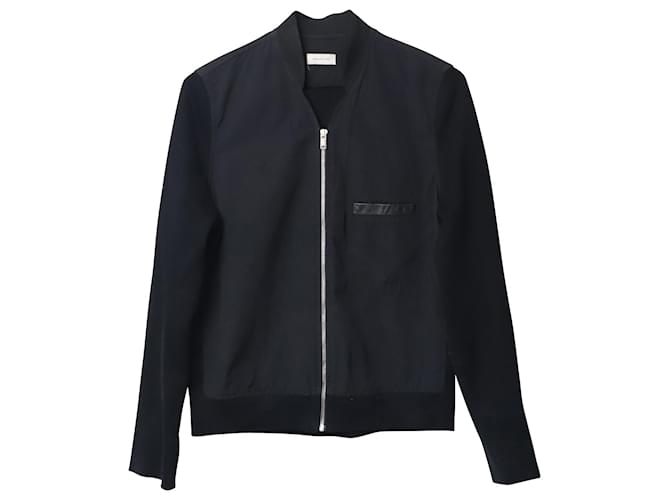 Balenciaga Zip Jacket in Black Cotton  ref.729610