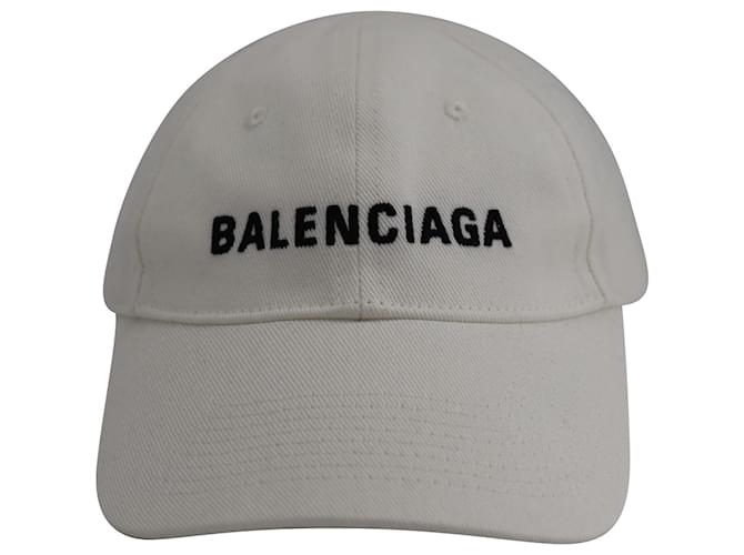 Balenciaga Classic Baseball Cap in White Cotton ref.729616 - Joli