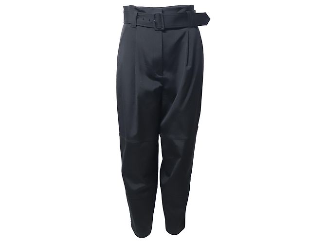 A.L.C Calça com cinto ALC em acetato preto