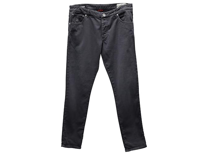 Brunello Cucinelli Skinny Fit Jeans in Grey Cotton  ref.729648