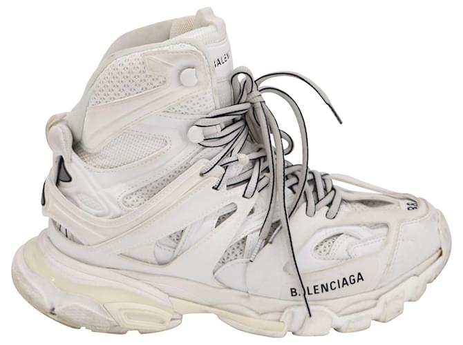 First Balenciaga Track Hike Sneaker aus weißem Polyurethan Kunststoff  ref.729718