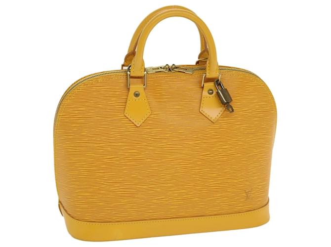 LOUIS VUITTON Epi Alma Hand Bag Yellow M52149 LV Auth 33475 Leather  ref.730040