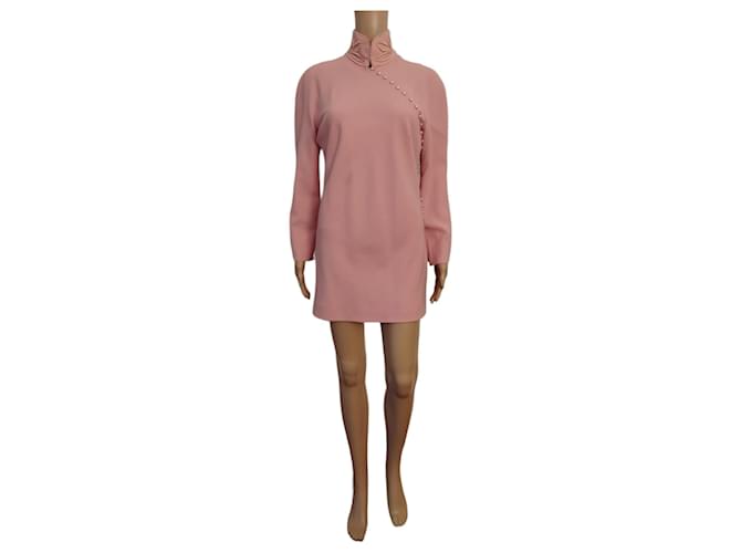 Christian Dior Dior Pink beaded dress Wool  ref.730191