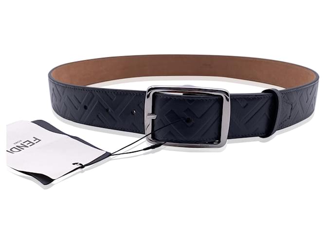 Fendi belt Grey Leather  ref.730234