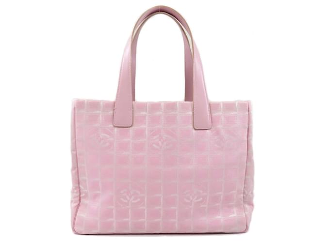 Chanel Travel line Toile Rose  ref.730316