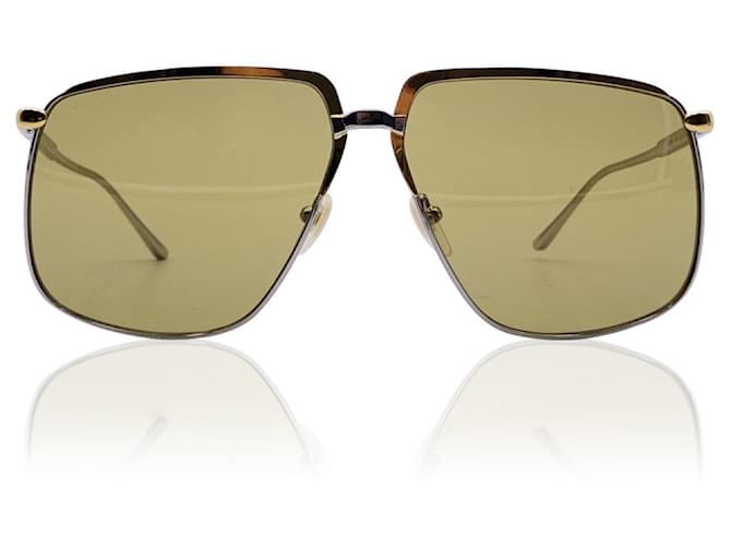 Gucci Argent Or Métal GG0365S 003 lunettes de soleil aviateur 63/13 140MM Argenté  ref.730342