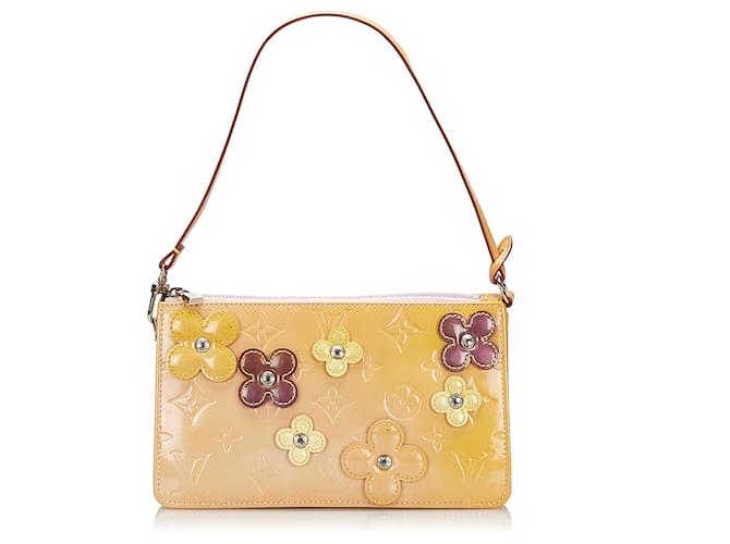Louis Vuitton Vernis Lexington Fleurs Pochette Bag