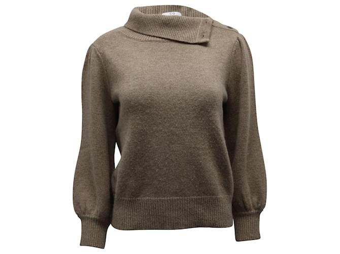 Marc by Marc Jacobs CO Essentials Knitted Sweater in Taupe Wool  Brown  ref.730439