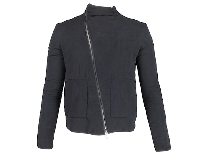 Veste zippée matelassée Balenciaga en polyester noir  ref.730452