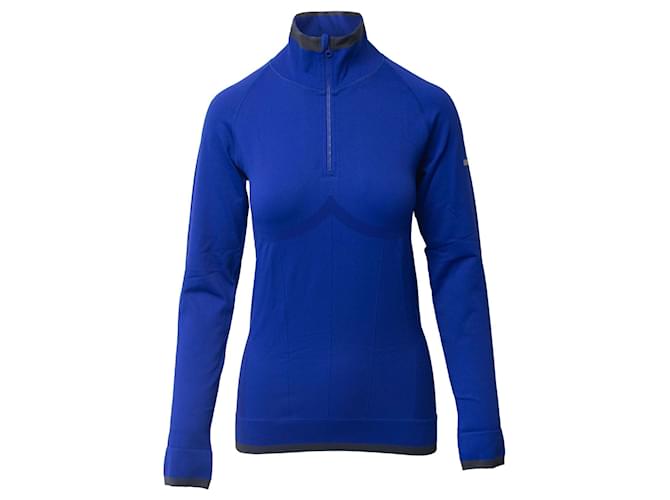 Autre Marque Stella McCartney For Adidas Veste Half Zip en Nylon Bleu  ref.730453