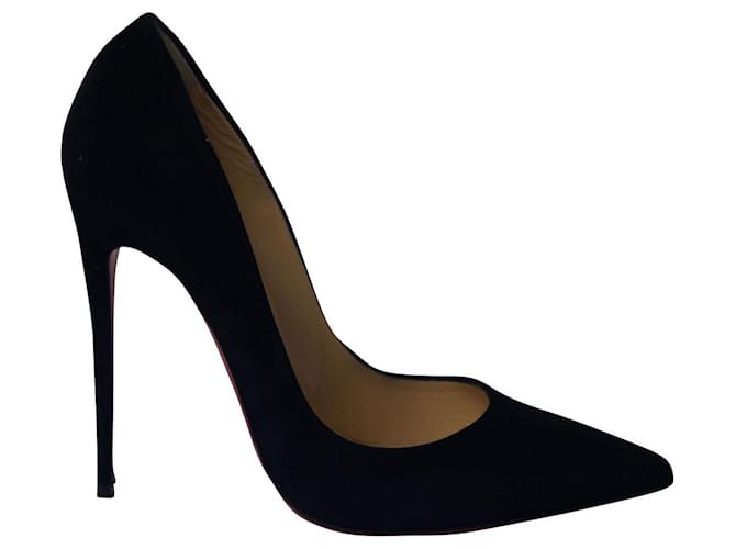 Christian Louboutin So Kate 120 Pumps in black suede  ref.730470