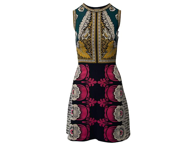 Valentino Foulard Print Sleeveless Sheath Dress in Multicolor Viscose Multiple colors Cellulose fibre  ref.730481