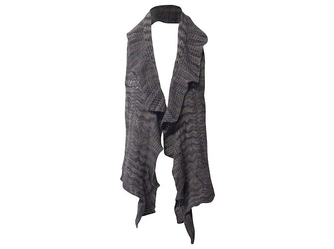 Missoni Strickschal aus grauem Kaschmir