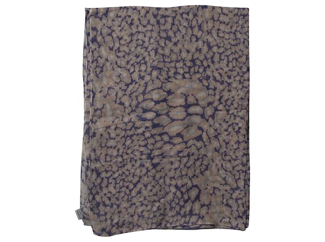 Diane Von Furstenberg Animal Print Scarf in Purple Modal Cellulose fibre  ref.730616