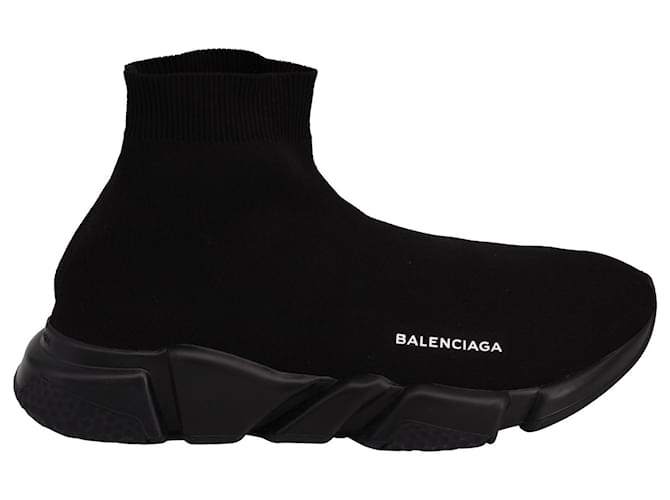 Balenciaga Baskets Speed Trainer en Polystyrène Noir Polyester  ref.730617