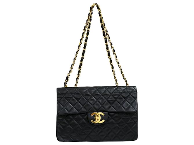 Chanel Timeless Black Leather  ref.730743
