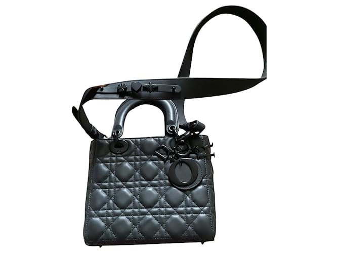 Mini Lady Dior Bag Black Cannage Lambskin  DIOR SG