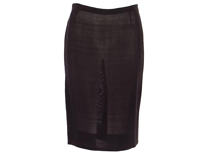Prada Skirt suit Black Viscose  ref.730817