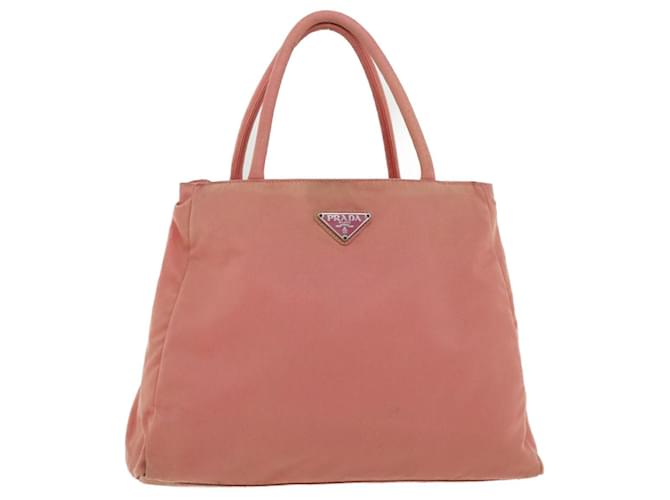 PRADA Hand Bag Nylon Pink Auth bs3221  ref.730906