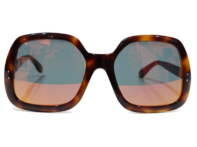 Gucci occhiali da sole Marrone Plastica  ref.731100