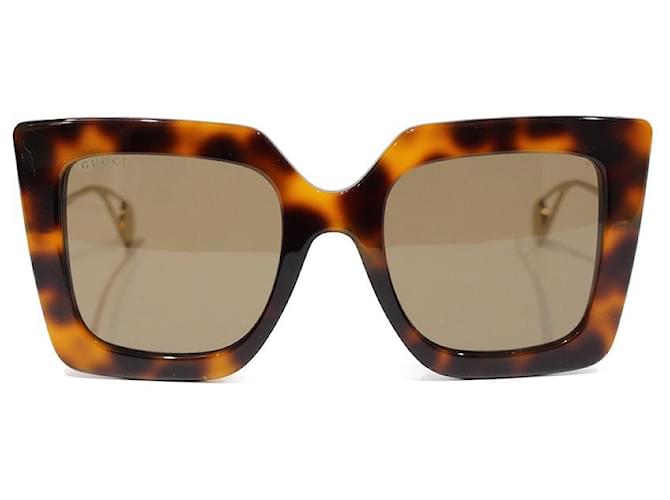 Gucci Óculos de sol Marrom Plástico  ref.731104