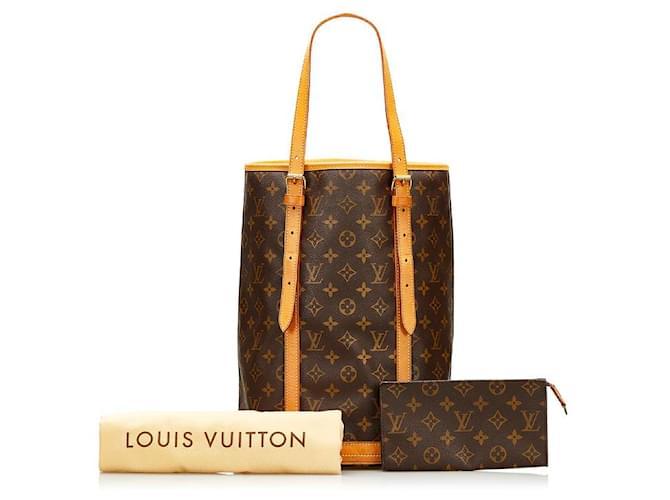 Louis Vuitton Monogram Bucket GM Canvas Tote Bag M42236 in Excellent condition Brown Cloth  ref.731201