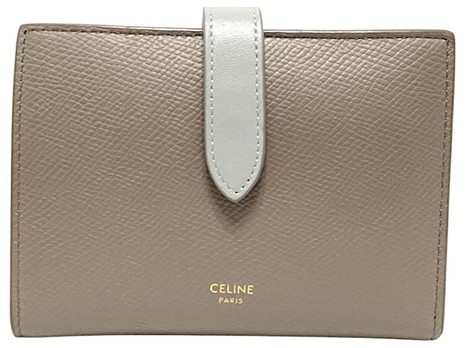 Céline Celine Medium Strap Wallet Beige Pony-style calfskin  ref.731723