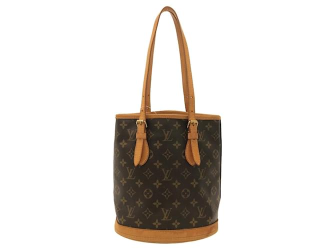 Louis Vuitton Bucket PM Brown Cloth  ref.731748