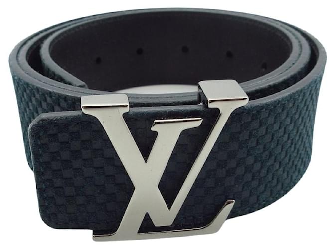 Louis Vuitton ceinture LV initial Green Suede ref.731779 - Joli Closet