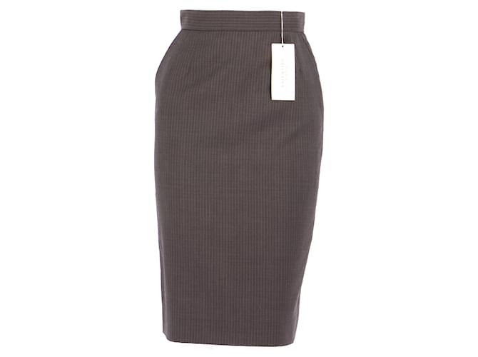 Valentino Skirt suit Grey Wool  ref.731817