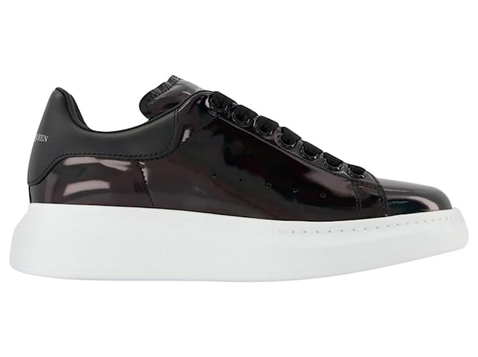 Oversized Sneakers - Alexander Mcqueen - Black/White - Leather Multiple colors  ref.731869