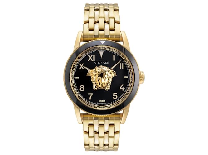 Versace V-Palazzo Diamond Watch Golden Metallic  ref.731884