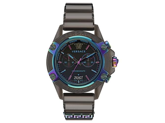 Versace Icon Active Chronograph Watch Black  ref.731910
