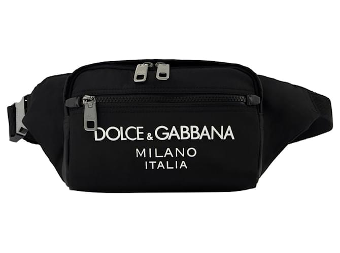 Riñonera - Dolce & Gabbana - Negro - Nailon Nylon  ref.732321