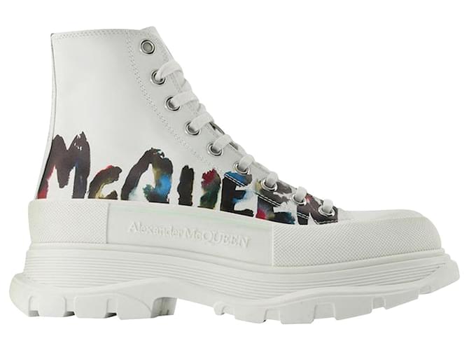 Alexander McQueen Men's Tread Slick Sneakers